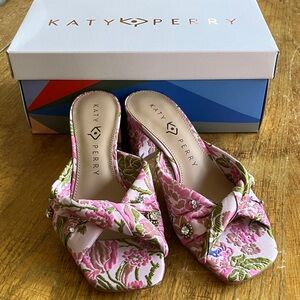 Katy Perry Collections Pink Floral Mules